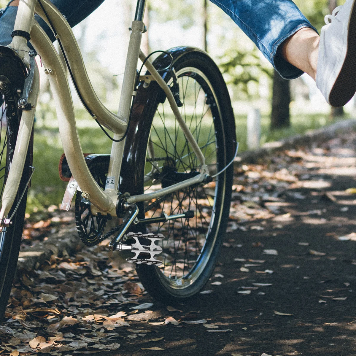 Lightweight Aluminum Alloy Bike Pedal Foldable Durable For Mountain Road Urban Cycling Efficient Riding Pedal