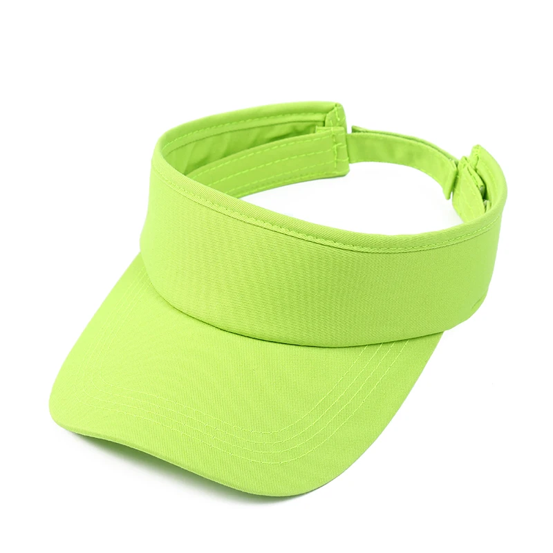 Chapeaux de soleil d\'été en coton pour hommes et femmes, visière réglable, protection UV, haut africain solide, sport, tennis, golf, course à pied,