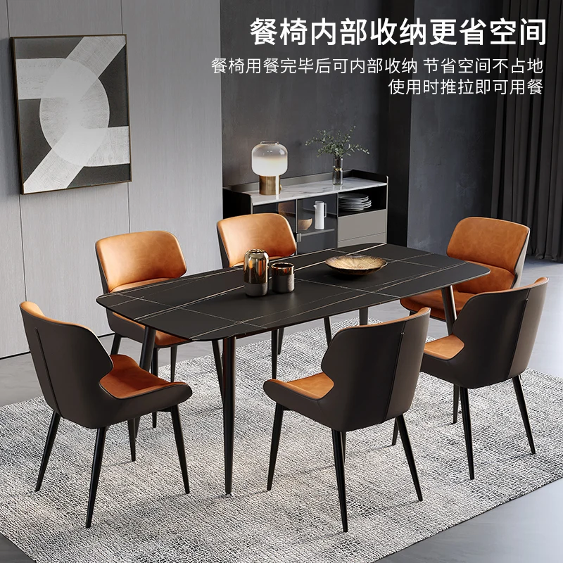 Dining chair modern simple armchair online celebrity technology cloth makeup chair home dining room