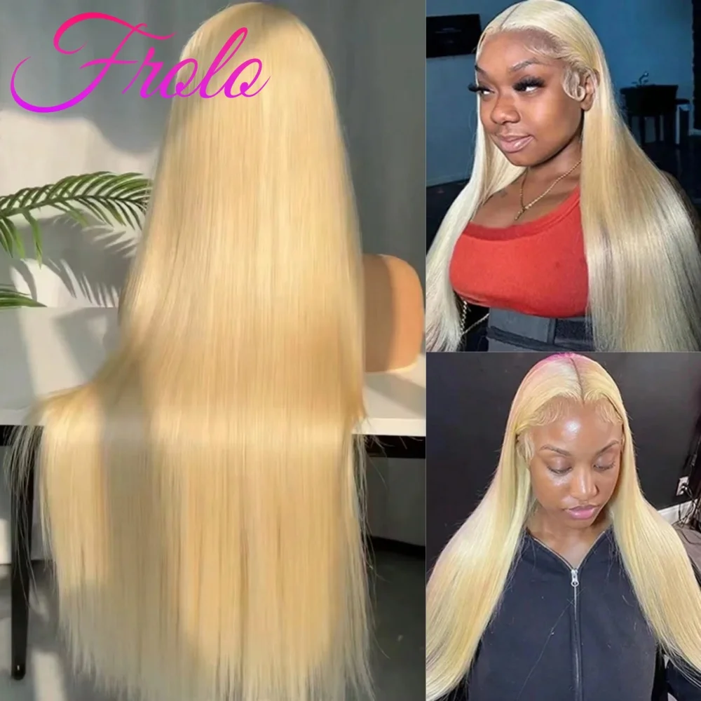 

220 Density 613 Hd Lace Front Wig 13X6 Human Hair Wig Transparent Lace Front BrazilianBlonde Straight Human Hair Wig Pre Plucked