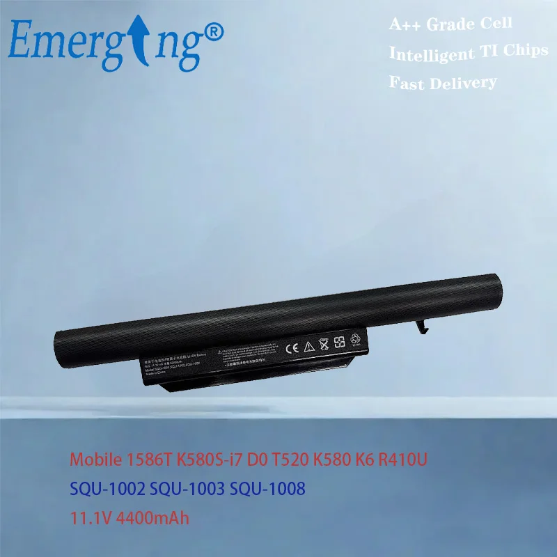SQU-1002 SQU-1003 SQU-1008  Battery For HASEE Terra Mobile 1586T K580S-i7 D0 T520 K580 K6 R410U 11.1v 4400mah