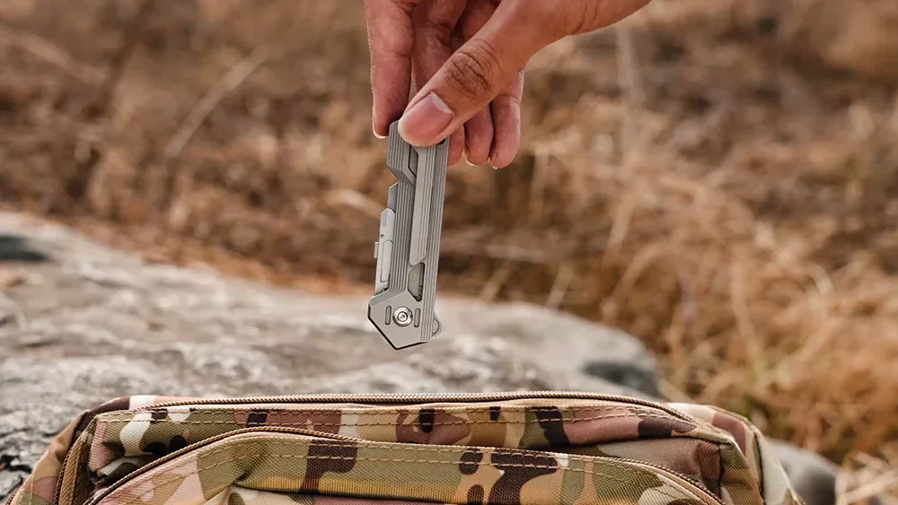 Titanium Alloy Pocket Cutter Knife Unpacking Camping Pocket Outdoor Tools Utlity Knife EDC