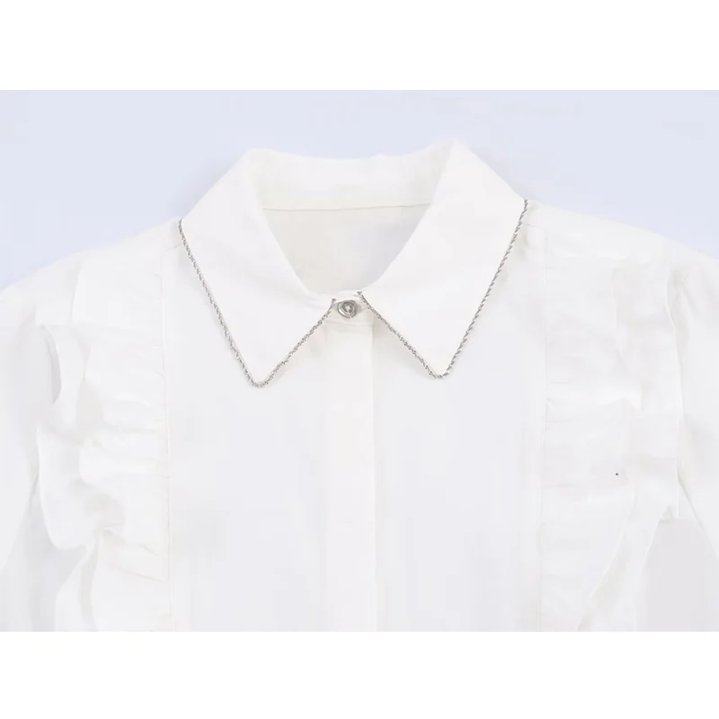 Spring New Blouse women's Shirts 2026 New Fashion Slim Elegant Long-Sleeved Shirts Chic Young Women's Street Travel Joker Tops