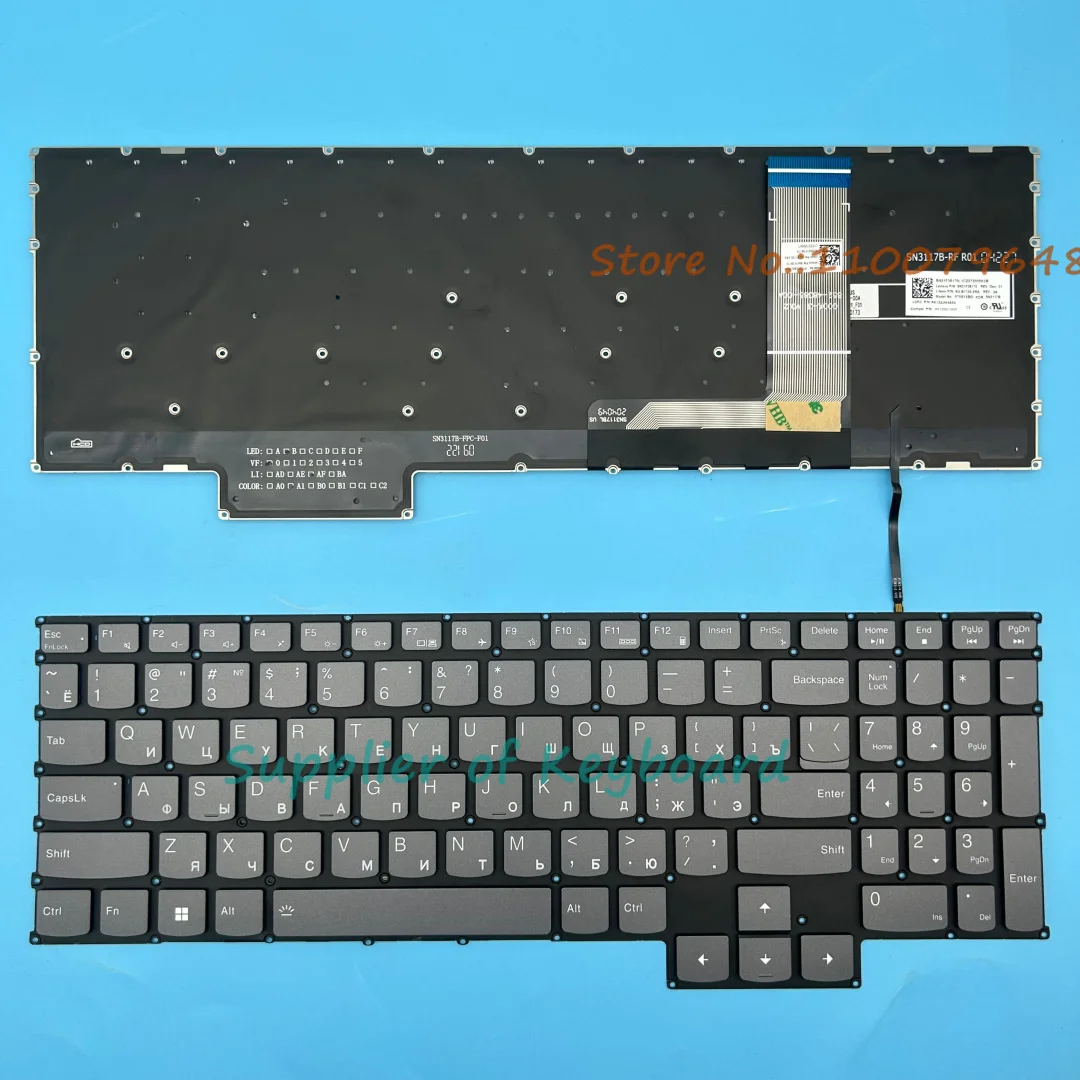 Latin Spanish/FR/RU/US/UK/IT/Portuguese/Czech Keyboard For Lenovo GeekPro G5000 Y7000P IRH8 R7000P 2023 APH8 Legion LOQ 15APH8