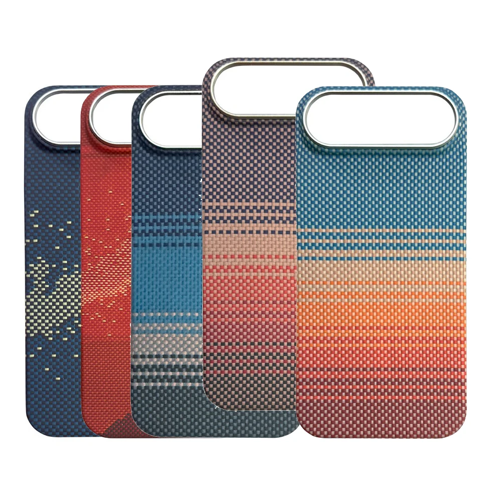 For iPhone Air 17 Magnetic Aramid Case Luxury Carbon Fiber Slim Lightweight Protection Cover for iPhone Air with Magsafe Case