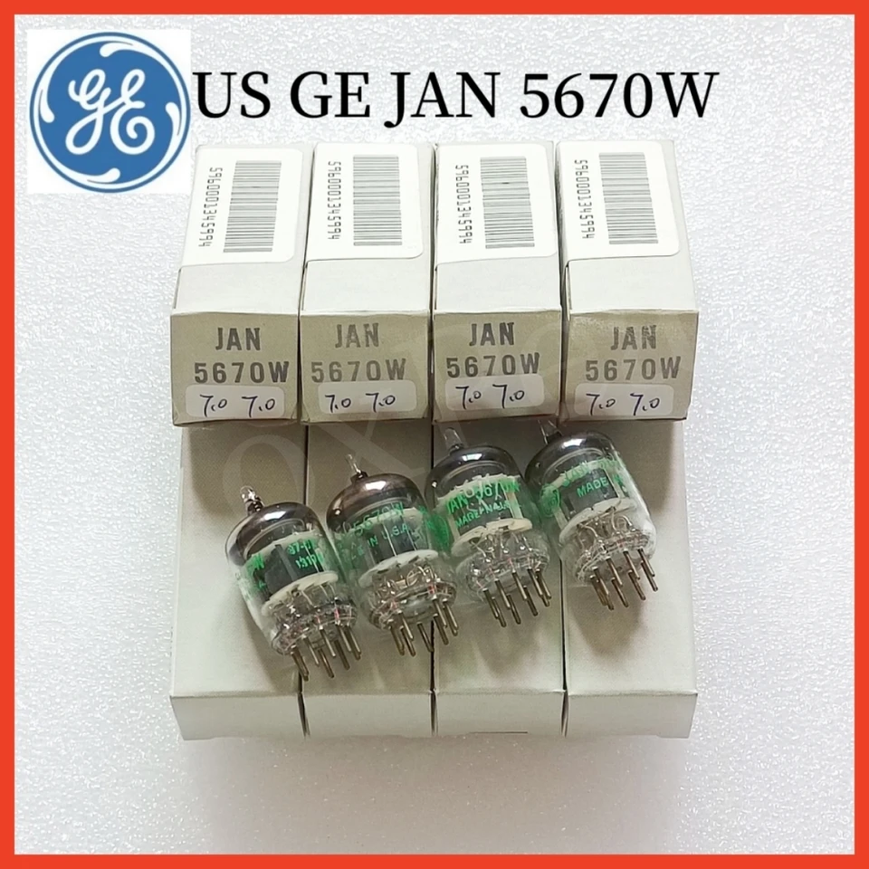 Tubo Eletrônico a Vácuo Original US GE JAN 5670W 5670 Upgrade 5670