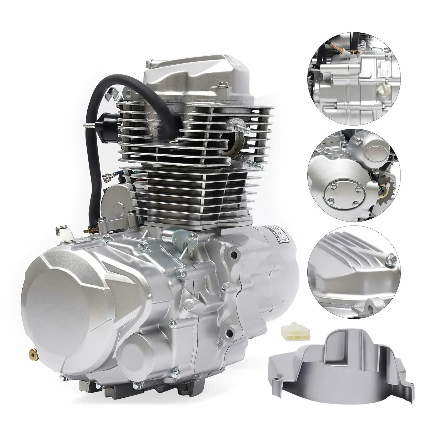 200CC 250CC 4-Stroke Vertical Motorcycle ATV Engine CG250 With 5-Speed Manual Transmission Intake Pipe Drive Sprocket Spark Plug