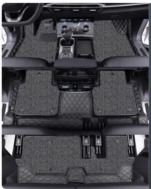 Custom car floor mats for Mercedes Benz GLE 300d 350 400 450 580 V167 W167 7 seats 2024-2020 high quality double layers carpets