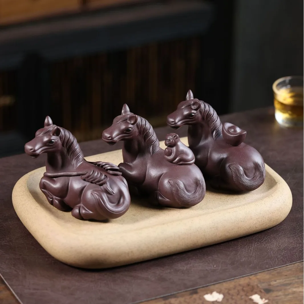 Yixing Purple Clay Pet, Zodiac Sign Immediate Wealth And Promotion, Decorative Piece, Can Be Used For Maintenance, Handmade