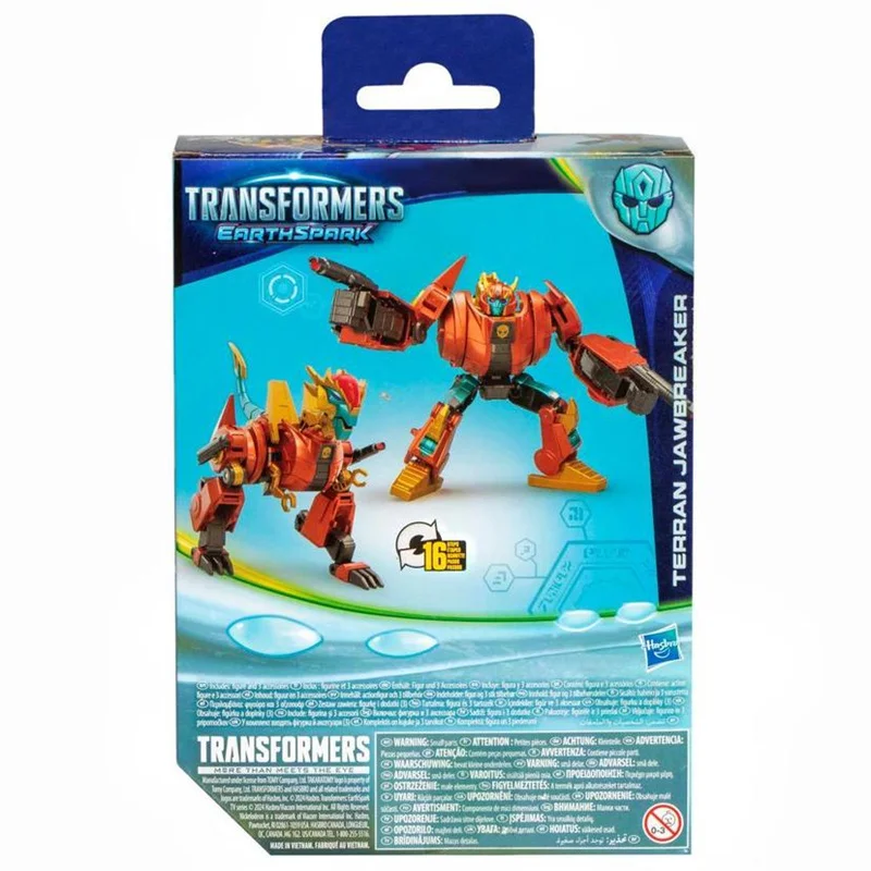 Hasbro mainan Transformers Earthspark รุ่นดีลักซ์ Terran Jawbreaker 5 "ตุ๊กตาขยับแขนขาได้ใหม่มีในสต็อก