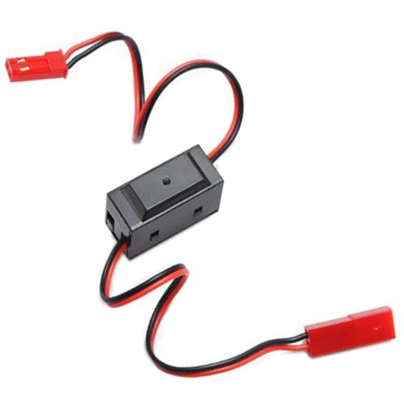 2 Stuks Aan/Uit-Schakelaar Ontvanger Jst Connector Voor Hsp Rc 1/10 1/8 Auto Crawler Off-Road Voertuig Multi-Rotor Vliegtuigen