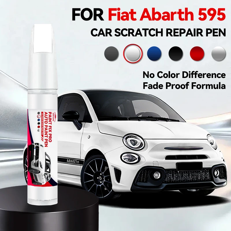 Bolígrafo de Reparación de Pintura para FIAT Abarth 595, Accesorios para Reparación de Arañazos, Rojo Abarth, Negro, Blanco Gara, Amarillo Modena, Gris Mate