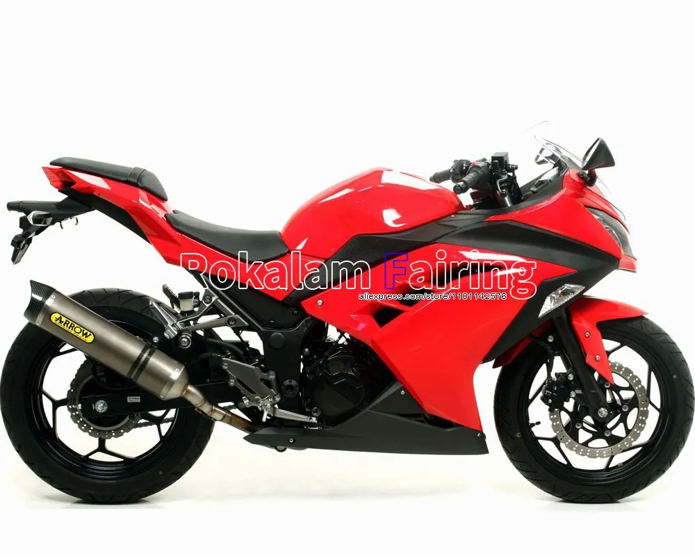 

For Kawasaki Ninja EX300 Ninja EX 300R Parts EX 300 13 14 15 16 Red Black Motorcycle Fairing Kits (Injection molding)