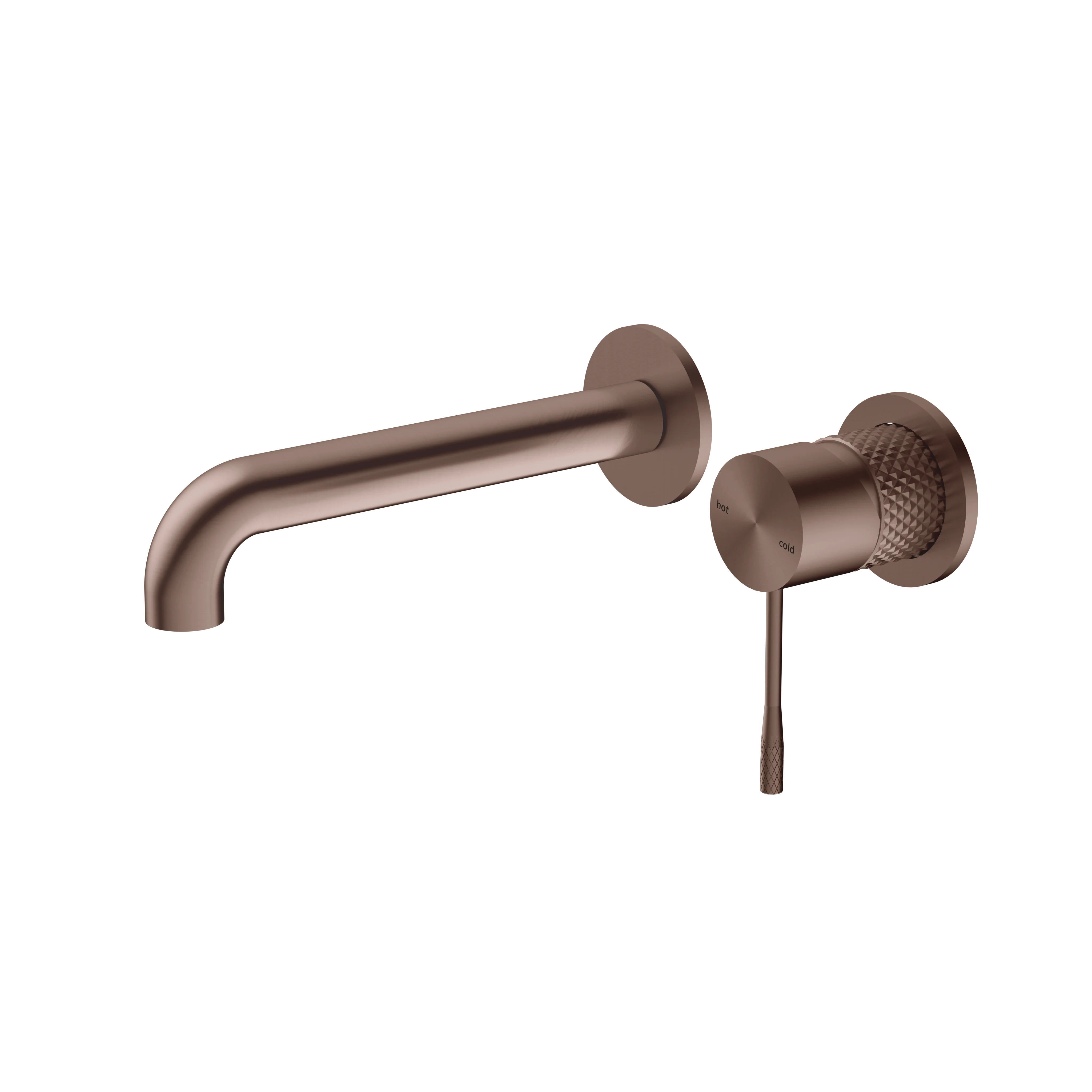 Modern Single handle Brushed bronze bathroom faucet 2 hole face copper lead-free basin faucet wall mounted