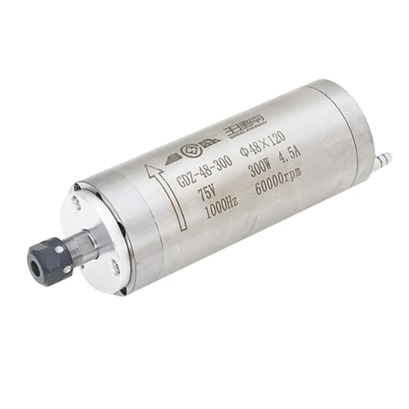 

CCS GDZ-48-300 60000rpm 300w 75V 4.5A 1000Hz Mini High Speed Spindle Motor for CNC Machine