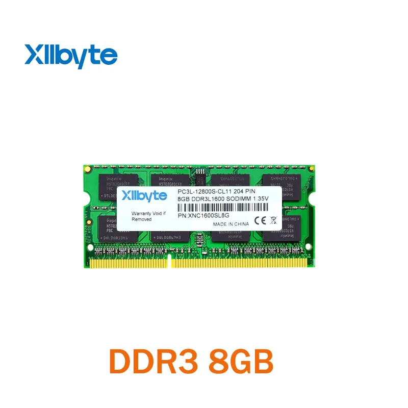 Xllbyte New Sealed SODIMM DDR3 1600Mhz 8GB 12800 memory for Laptop RAM,High compatible,Good quality!