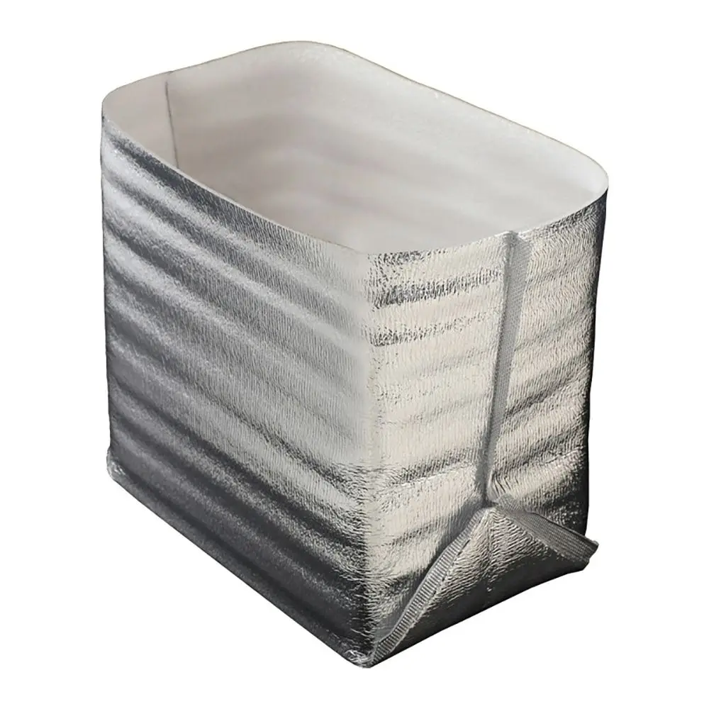 5Pcs Folding Ice Cold Warm Aluminum Foil Bag Food Thermal Delivery Carrier Insulation Bag Packing 3mm Cooler Bag Drink Storage