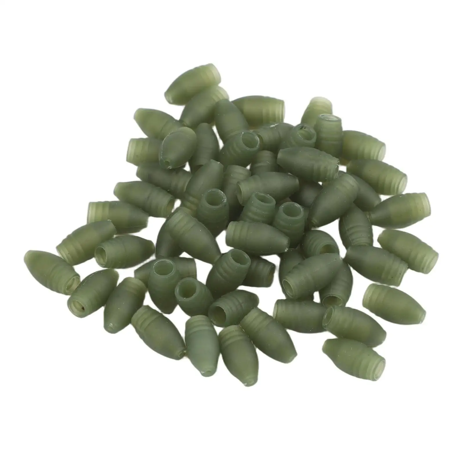 60pcs Feeder Fishing Bait Holder Tackle Rigs Elastic Stop Bead Dacron Connectors view 5