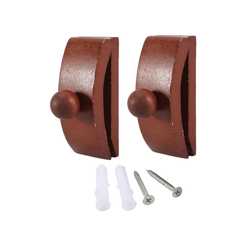 J1UL1N Tapestry Hangers,Quilt Hangers For Wall Hangings,Blanket Hanger Clamps,Carpet Rug Display, Wooden Wall Clips 2Pack