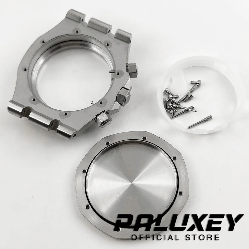 VK63 42 мм сапфировое стекло, высококачественный корпус для часов + ремешок, браслет из твердой нержавеющей стали VK63 VK63A, модифицированный корпус AP, детали