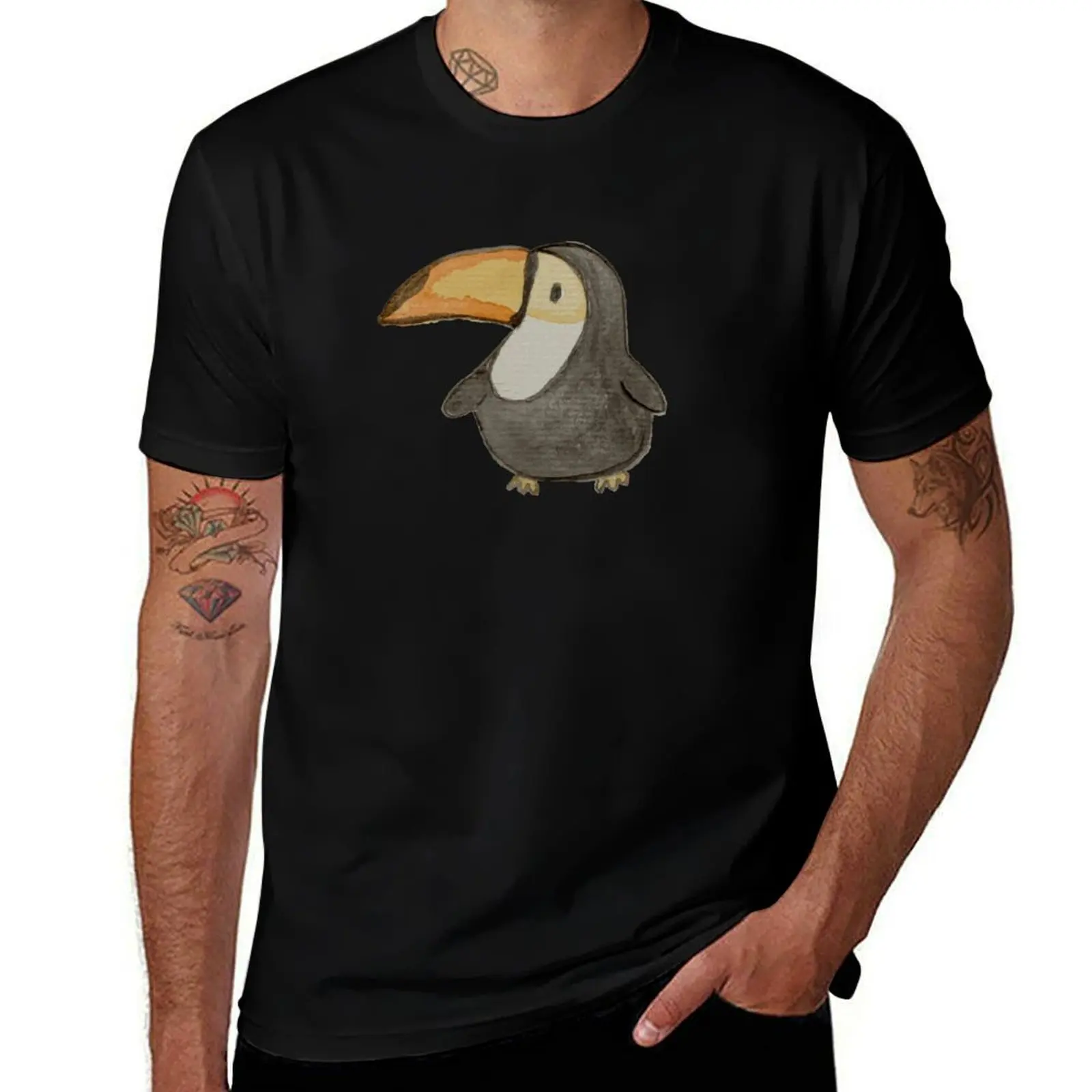 Футболка Toukie Borb, простая однотонная футболка с круглым вырезом