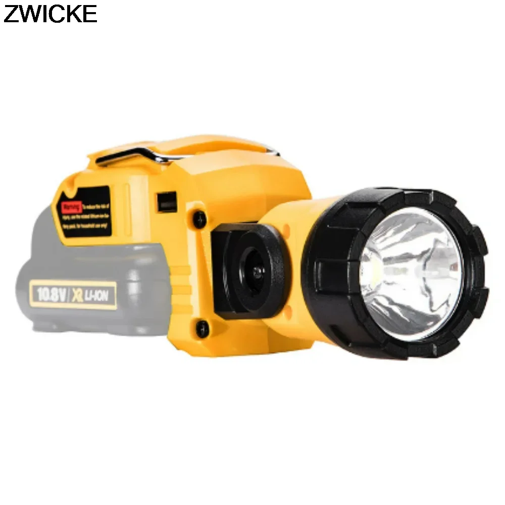 DW12V Rotary Lamp Spotlight is Suitable for Dewalt /10.8-12V Lithium Battery DCL510 Outdoor Flashlight  Lamp Cordless Work Light