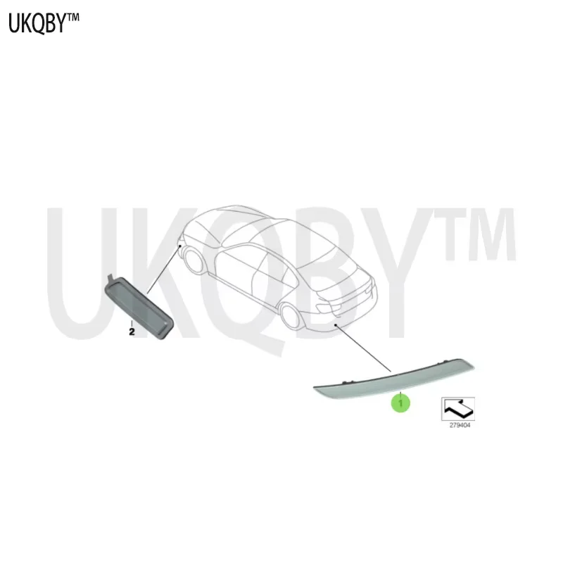 Rear left side of reflector 63147848583 63147848584