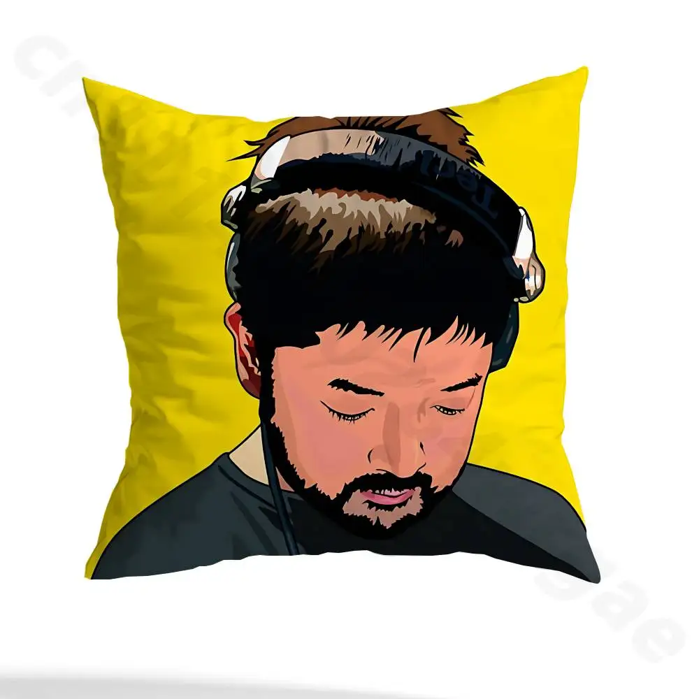 N-Nujabes Pillow Case Anti-dustmite Pillowcase Invisible zipper silky short plush Sofa cushion cover