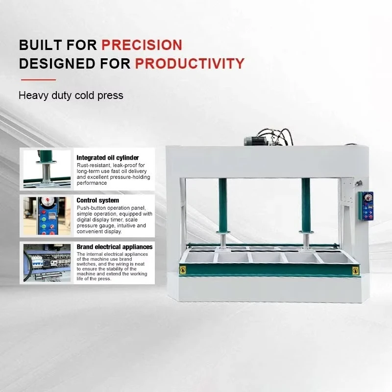 Automatic Wood Cold Press Machine Hydraulic Panel Press for Furniture Factory Cabinet Door Veneer and Board Lamination