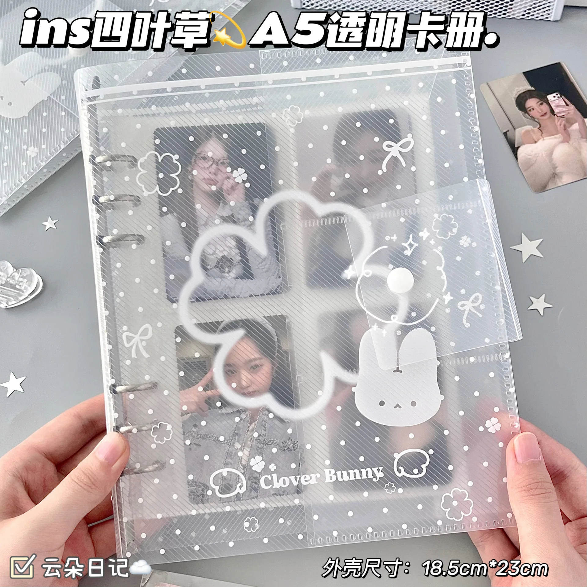 IMYY A5 Kpop Idol Photocard Holder PVC Photo Album Photo Card Binder Photocards Album for Photographs Collect Book Album 콜북바인더
