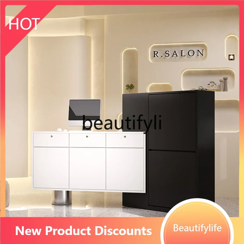 

Asmt51Casher Counter Маленькая бильярдная комната Барная стойка Парикмахерская Салон красоты Приемная стойка регистрации компании Де