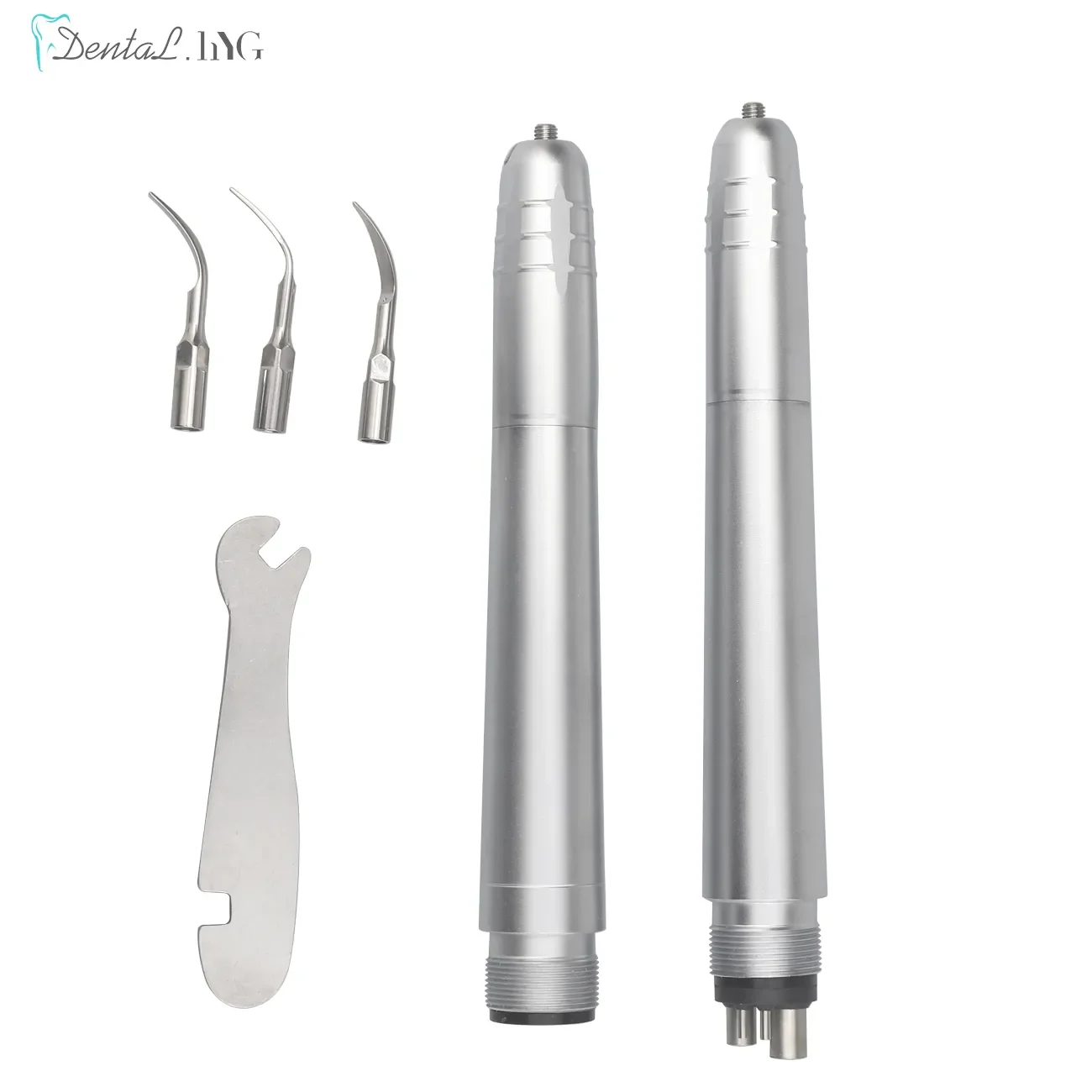 Dental Ultrasonic Air Scaler With 4 Tips Tooth Calculus Remover Cleaning Tool Handpiece Whiten Tooth Cleaner Dentist Lab