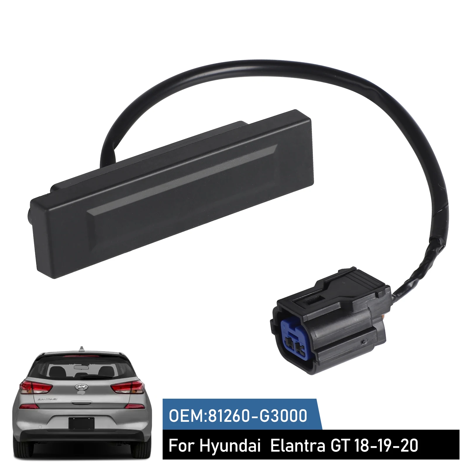 Nuevo interruptor de botón de liberación de maletero de maletero trasero de coche para Hyundai 2018-2020 Elantra GT / 2017-2023 I30 81260-G3000 81720-G3000