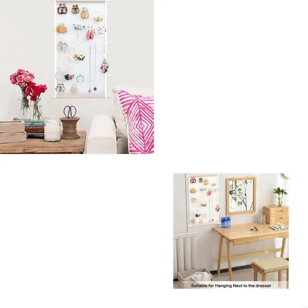 

Wall Mounted Earring Display Hanging Jewelry Space-saving Earring Hold