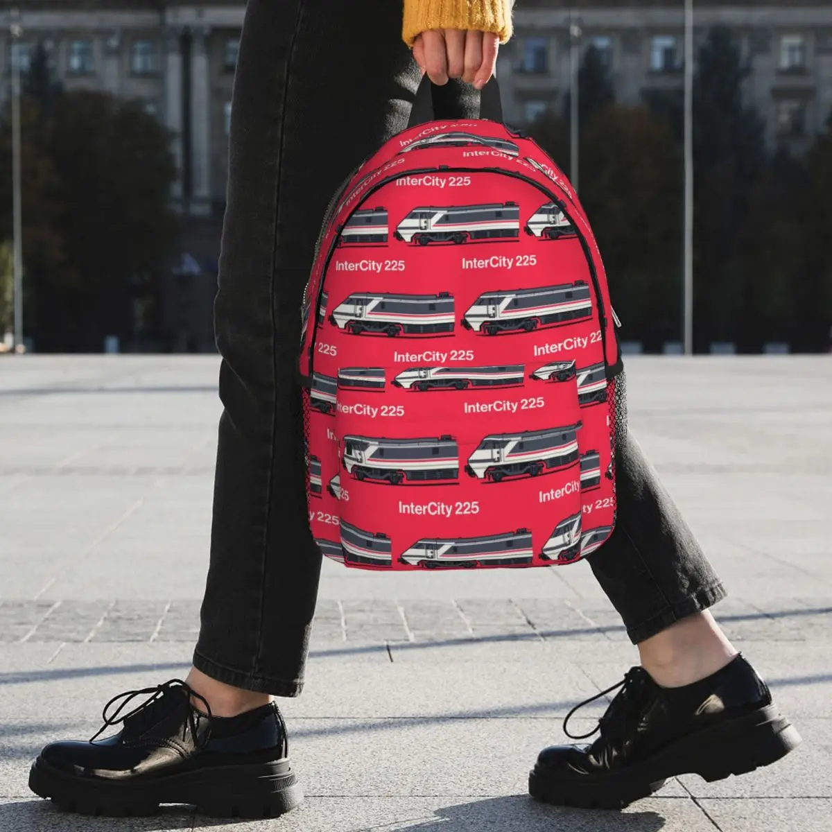Class 91 Red Train Side England UK Backpack Student BookBag Children School Bag Computer Shoulder Bags for Boys Girls