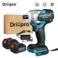 Drillpro Brushless Cordless Electric Screwdriver Impact Wrench 1/4 inch Rechargable with 388VF Battery Drill Driver Power Tools