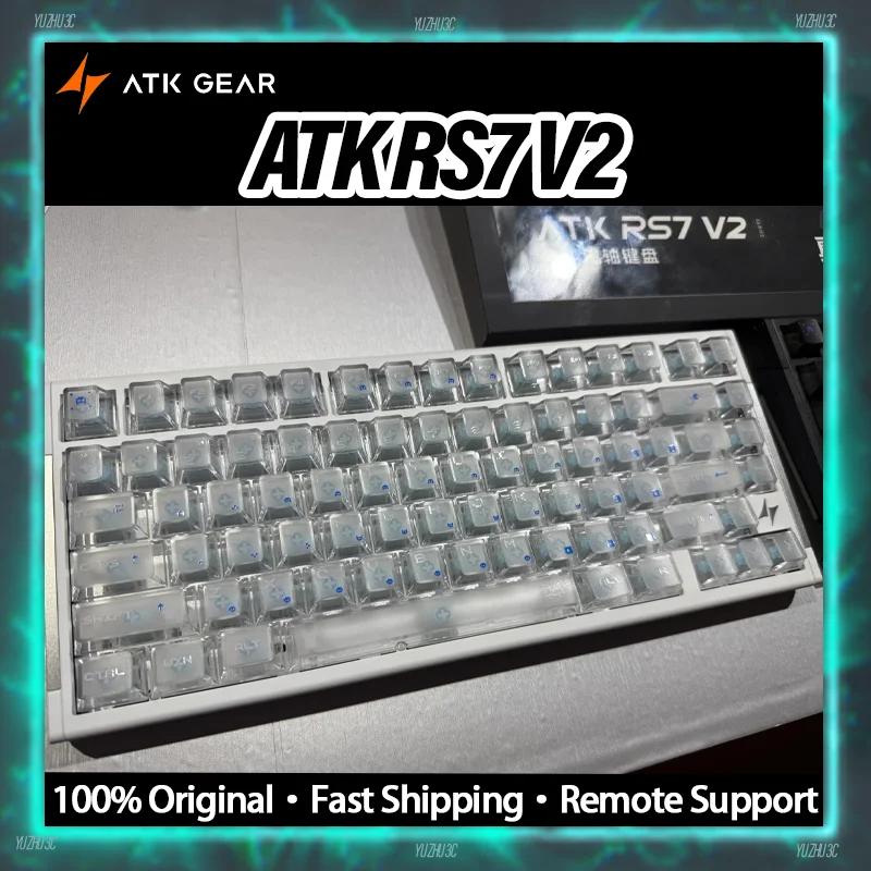 

Игровая клавиатура ATK RS7 V2 0,001 мм RT 8 кГц Скорость покатания 480 МГц MCU 0,28 мс Сверхнизкая задержка для FPS Pro Player SOCD MT RT RGB