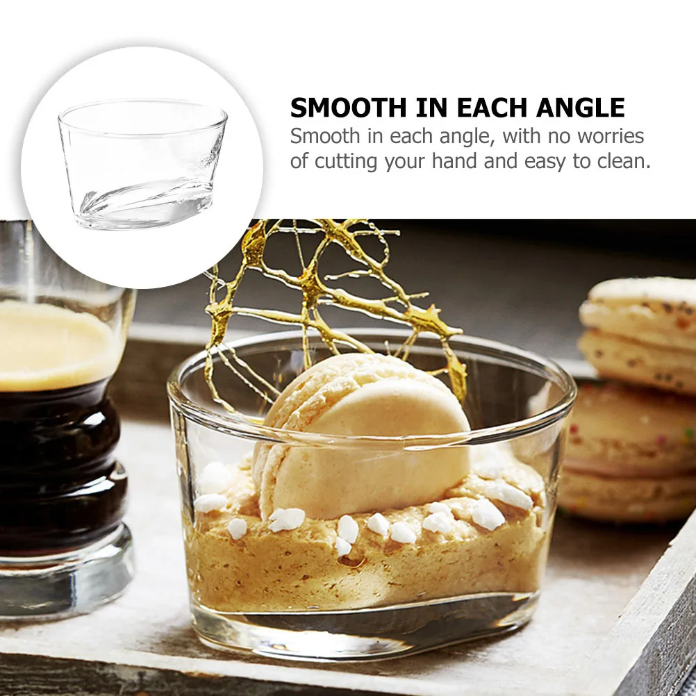 

Dessert Cups Premium Quality Transparent Parfait Glasses Ice Cream Pudding Salad Serving Bowl Easy Clean Reusable