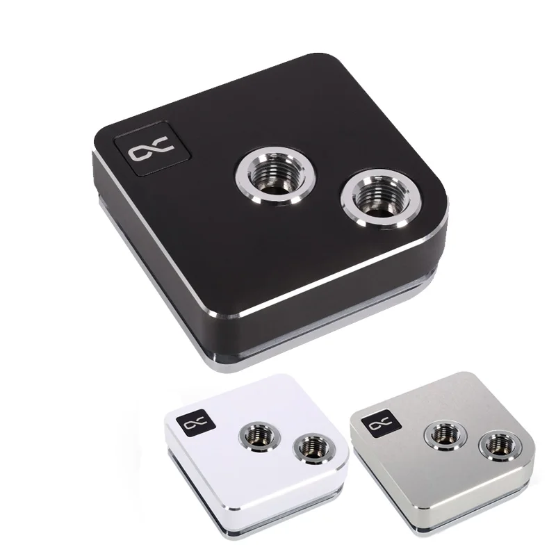 Alphacool Core 1 Water Block Kompatybilny z AMD AM4, AM5, dla INTEL LGA 1700, 1851, miedź niklowana, czarny, srebrny, biały