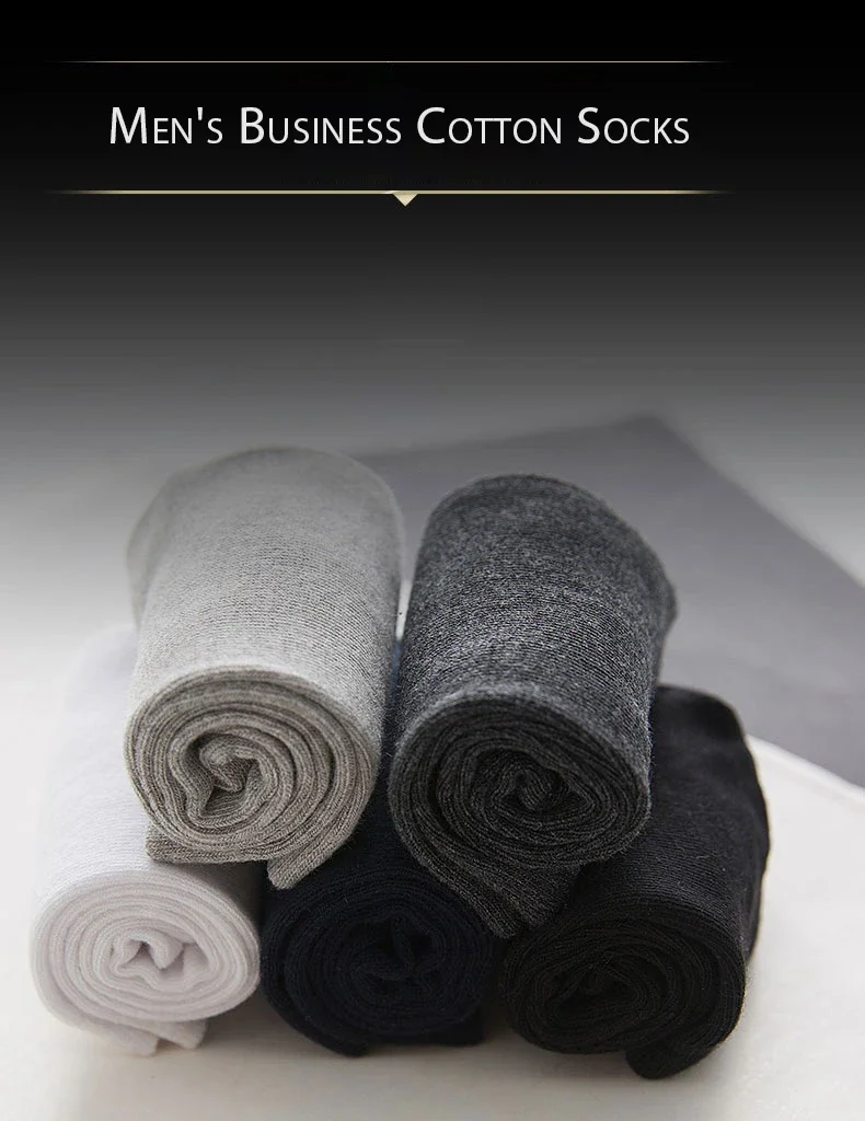 6 Paar Herrensocken aus 100 % Baumwolle, Schwarz, Weiß, Grau, Business-Männer, Röhrensocken, weich, atmungsaktiv, Frühling und Sommer, für Herrensocken in Übergröße – Detail 2