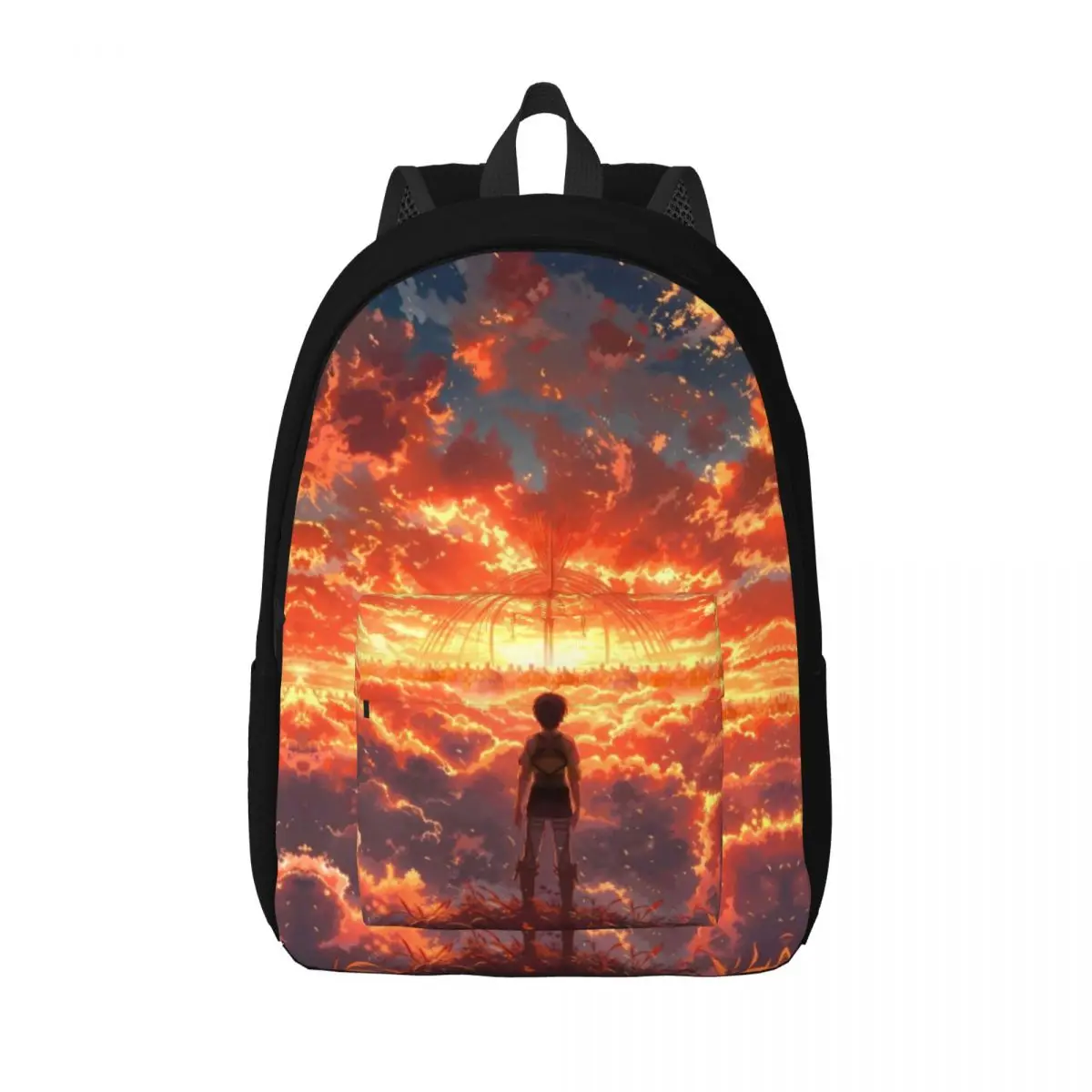 

Anime Attack On Titan Backpack for Men Women Teenage Student Business Daypack Action Laptop Shoulder Bag Durable