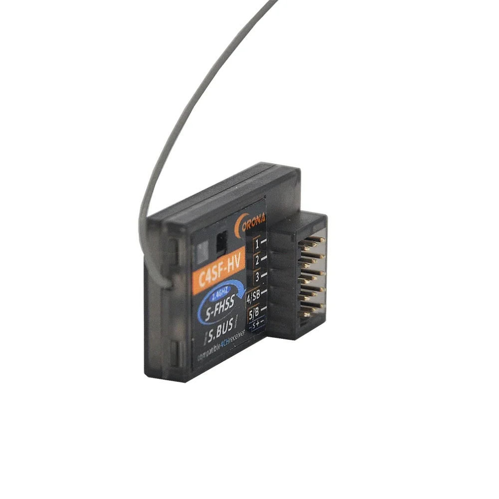 Corona RC C4SF-HV 2.4GHz Futaba FHSS/S-FHSS Compatible Receiver SBUS For 3PL, 3PRKA, 4PLS, 4PX, 4GRS 4PM