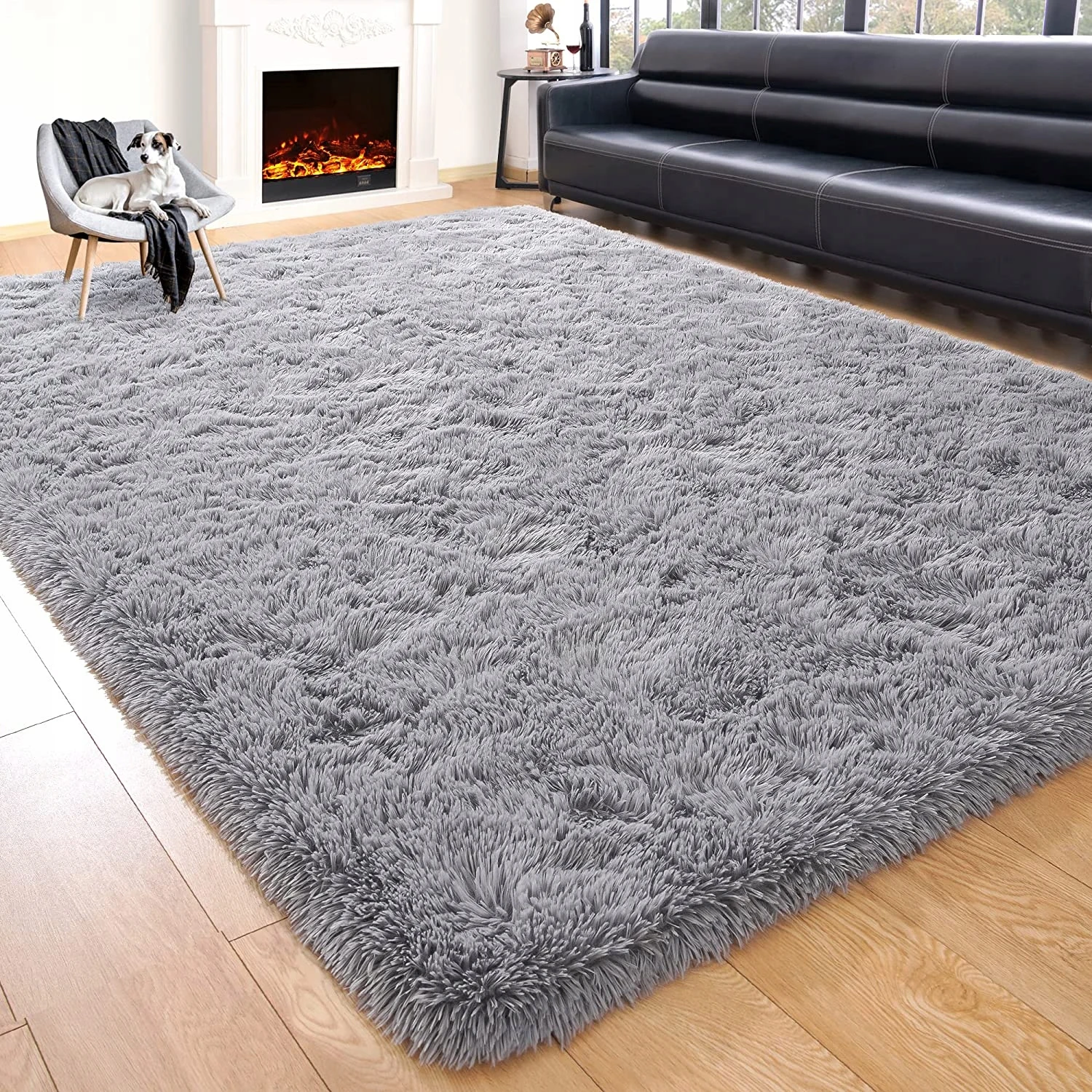 Ultra Soft Indoor Modern Area Rug Fluffy Home Decoration rugs hairy Carpet for Bedroom Living Room mats for children baby