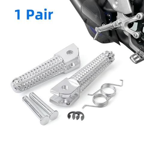 Передняя Подножка для YAMAHA YZF R125 R25 R3 MT125 MT25 MT03 MT09 FZ09 MT10 MT07 FZ6 XJ6 мотоциклетная Подножка педаль For MT15 MT07 MT09 Tracer 700 900 FJ09 FZ07 FZ10 FZ1 FZ8 XSR 700 900 FZS 600 XJ6N XJR FJR 400 1300