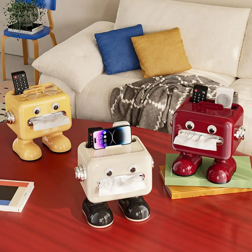 

Cartoon Tissue Box,Mobile Phone/glass/Remote Control Holder,Multifunctional Sundries Storage for home Office decor