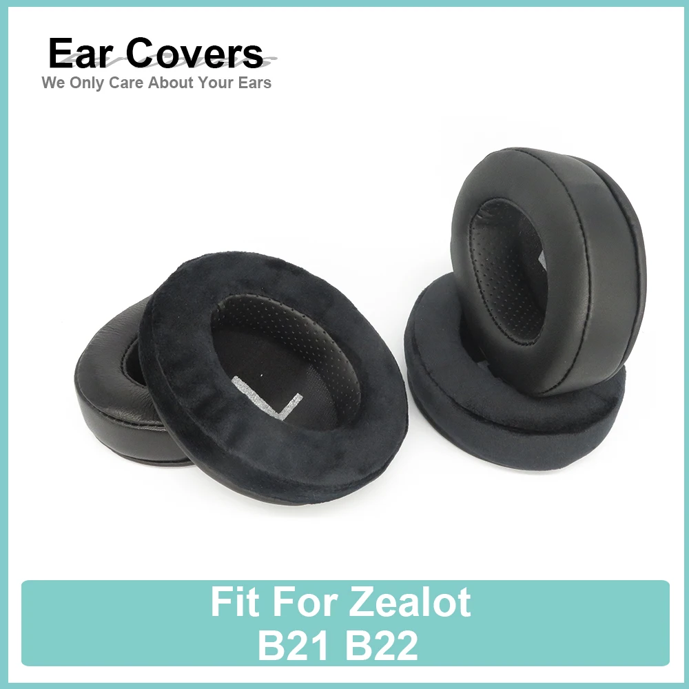 Earpads For Zealot B21 B22 Headphone Earcushions Protein Velour Sheepskin Pads Foam Ear Pads Black