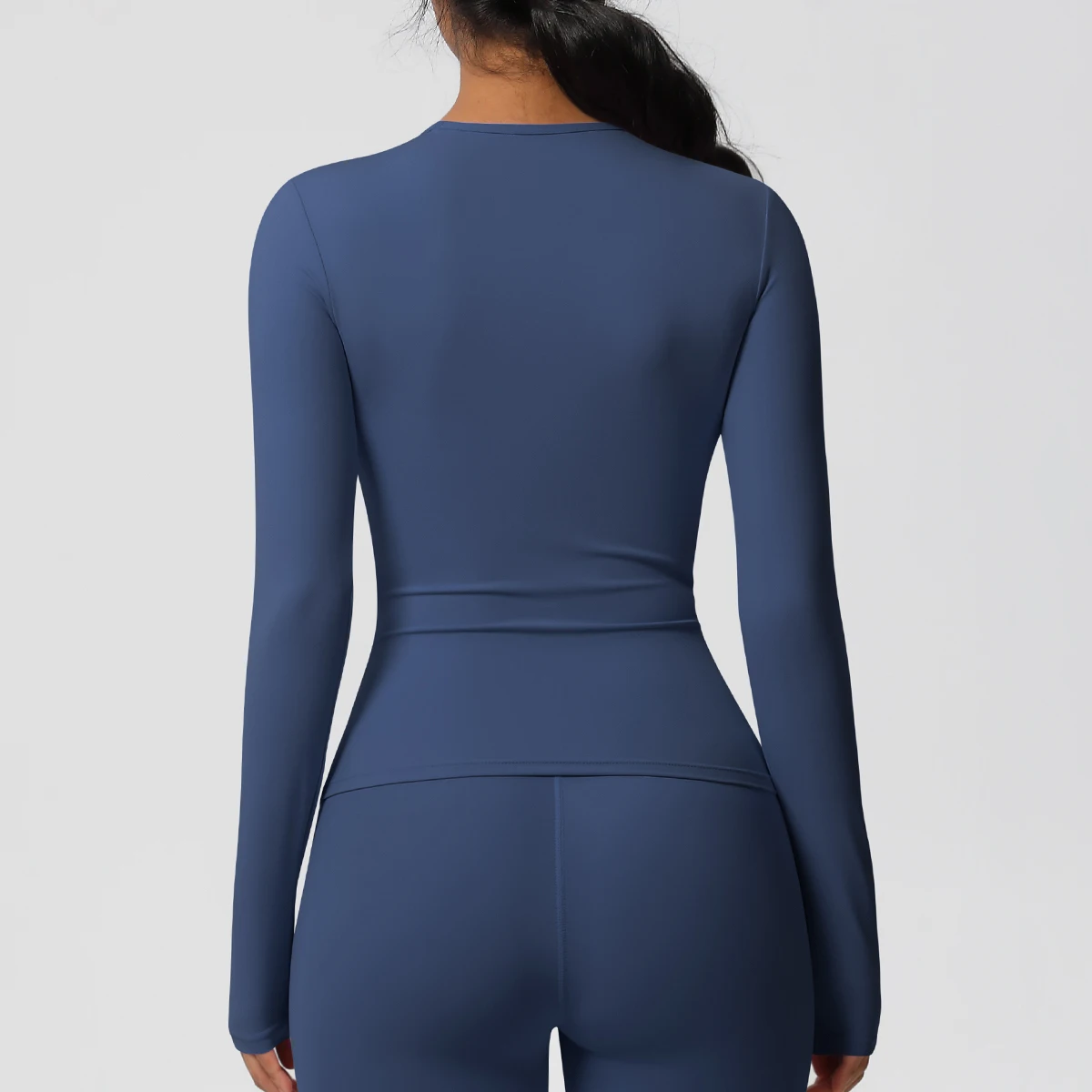 Long Sleeve Workout Top Gym Women Casual Outdoor Top  Workout Dry Fit Breathable High Elastic Sports Top Sports Long Sleeved image 6