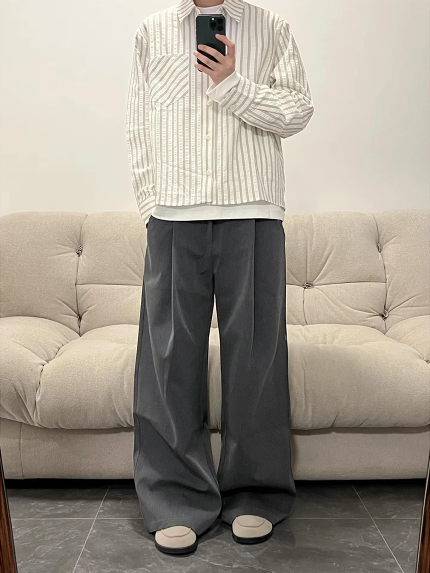 

Летние тонкие брюки-палаццо с плиссировкой и широкими штанинами, прямого кроя, повседневные, молодежные, дышащие