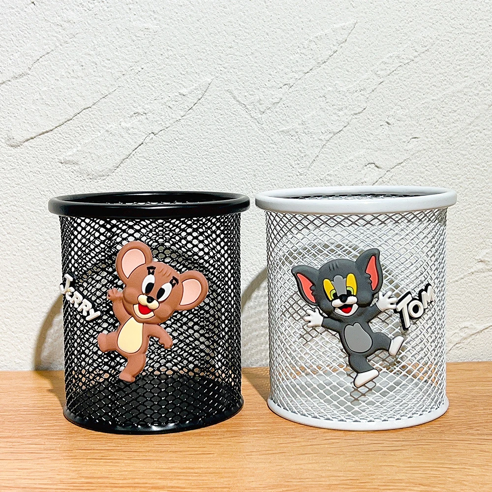 

Tom and Jerry Anime Metal Pencil Holder Suitable for Students' Study Stationery Freshman Week Back to School Gift