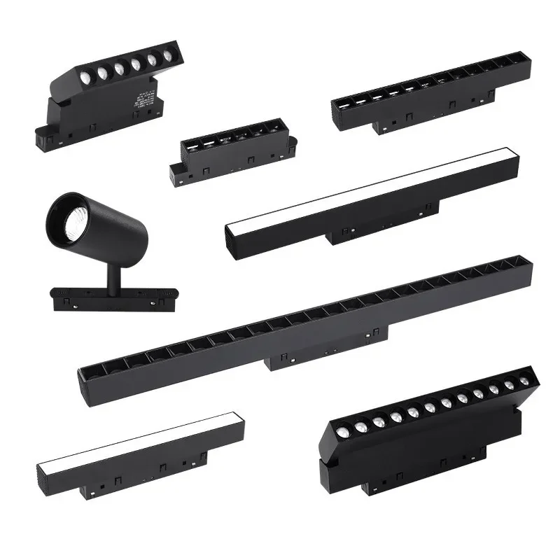 LED Spot Llght DC48V Ceiling Indoor Without Main Light LED Magnetic Rail Light Grille Floodlight Modern Embedded All-Light